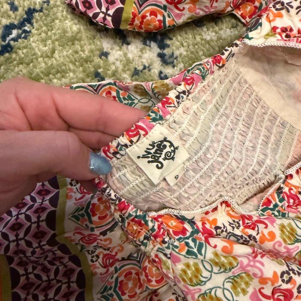 Ivy Jane Multicolor Boho Blouse NWOT - Picture 6 of 6